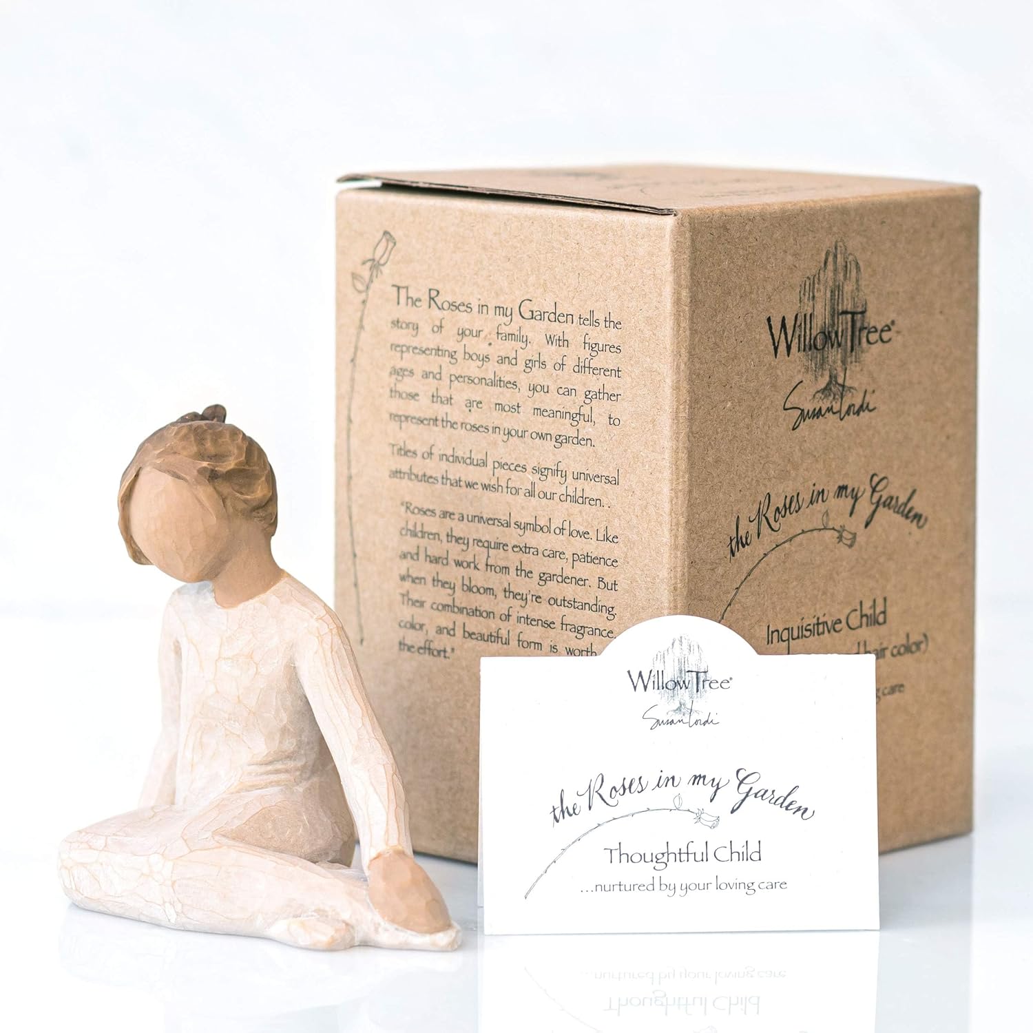 Willow Tree Thoughtful Child, Sculpted Hand-Painted Figure
