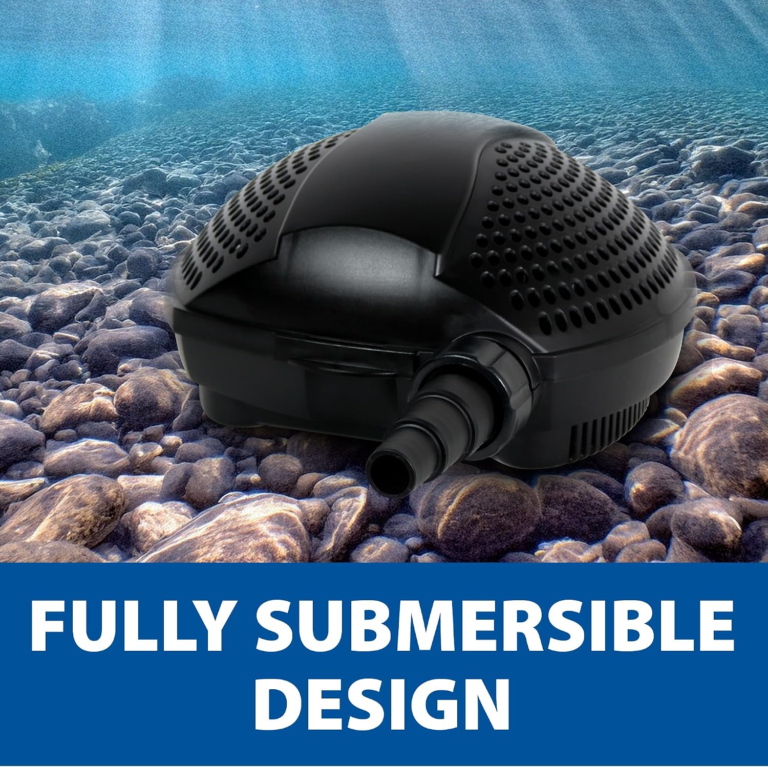 The Pond Guy SolidFlo G2 Submersible Pump for Small Ponds, 600 GPH | Ideal for water gardens and waterfalls with quiet, durable, efficient flow and easy DIY setup