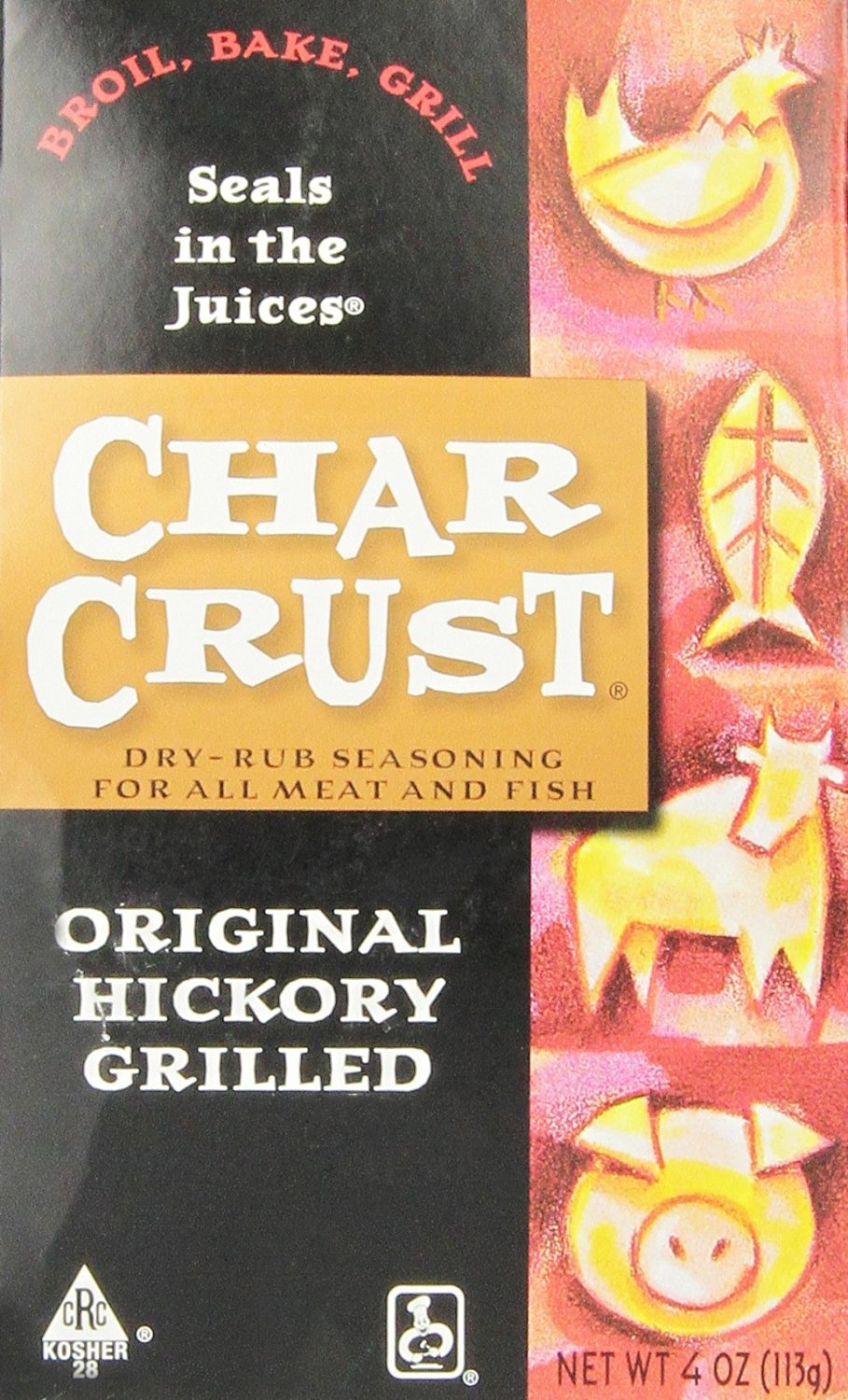 Char Crust Original Hickory Grill 4.0 OZ (Pack of 6)