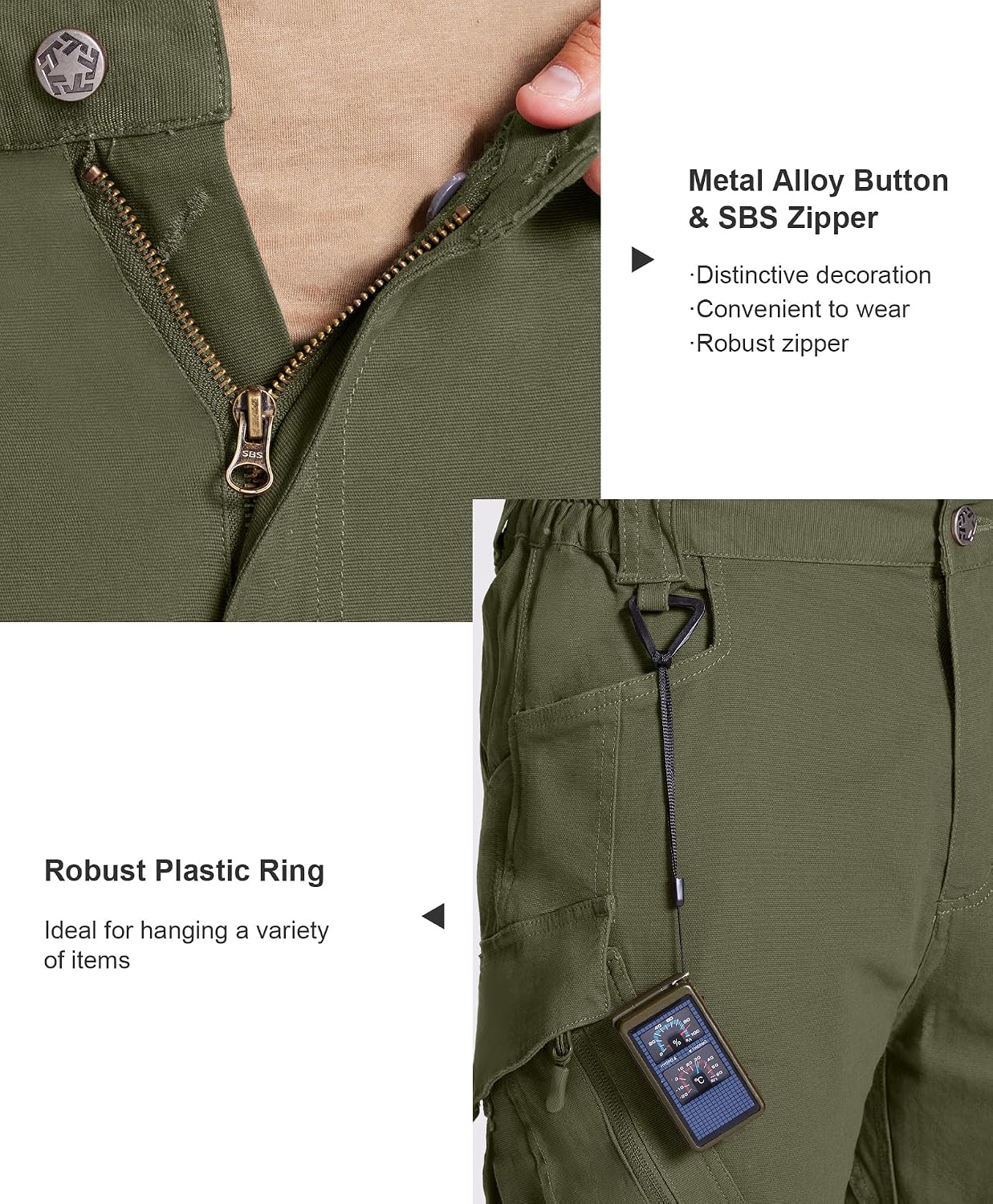 LABEYZON Men's Casual Cargo Work Pants Outdoor Lightweight Military Tactcial Pants for Men with 9 Pockets