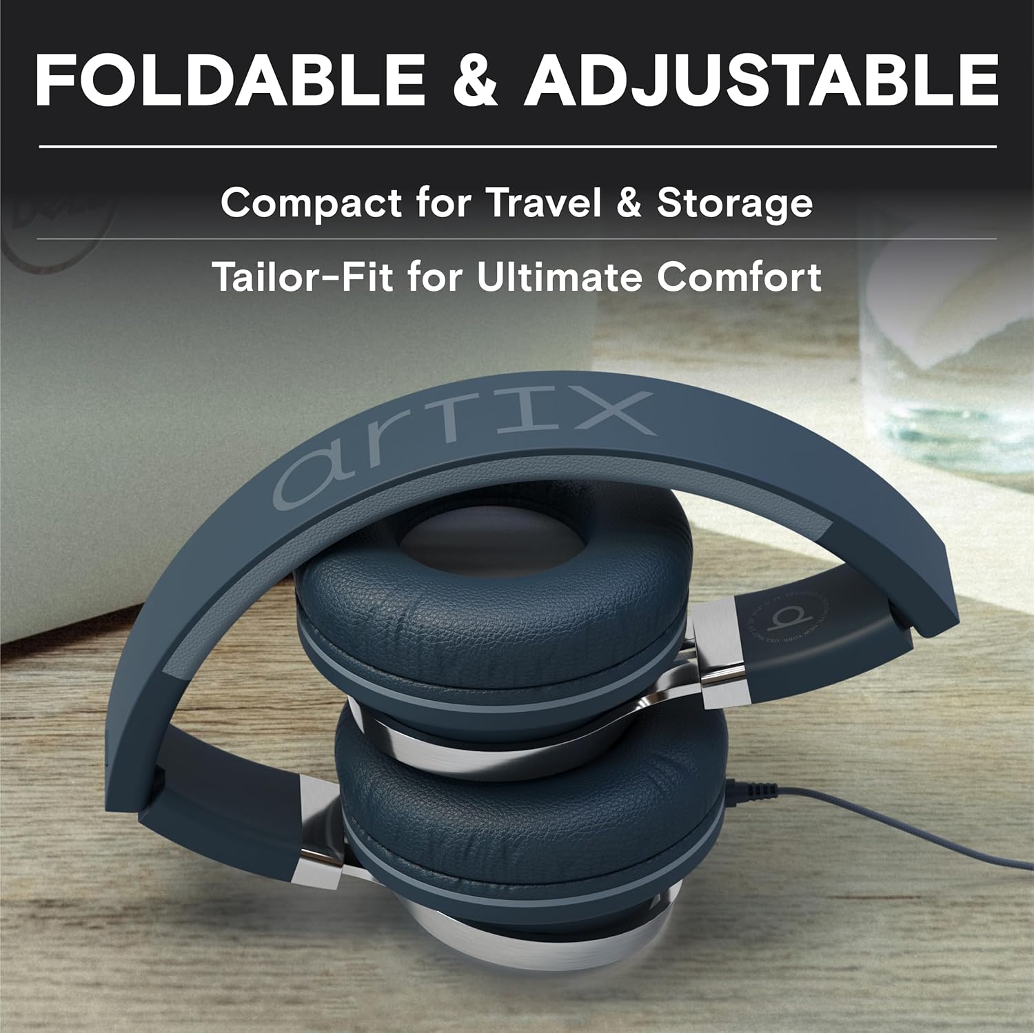 ARTIX Wired Headphones for Classroom & School with Microphone & Volume Control - Adults, Teens & Kids Headphones with Cord