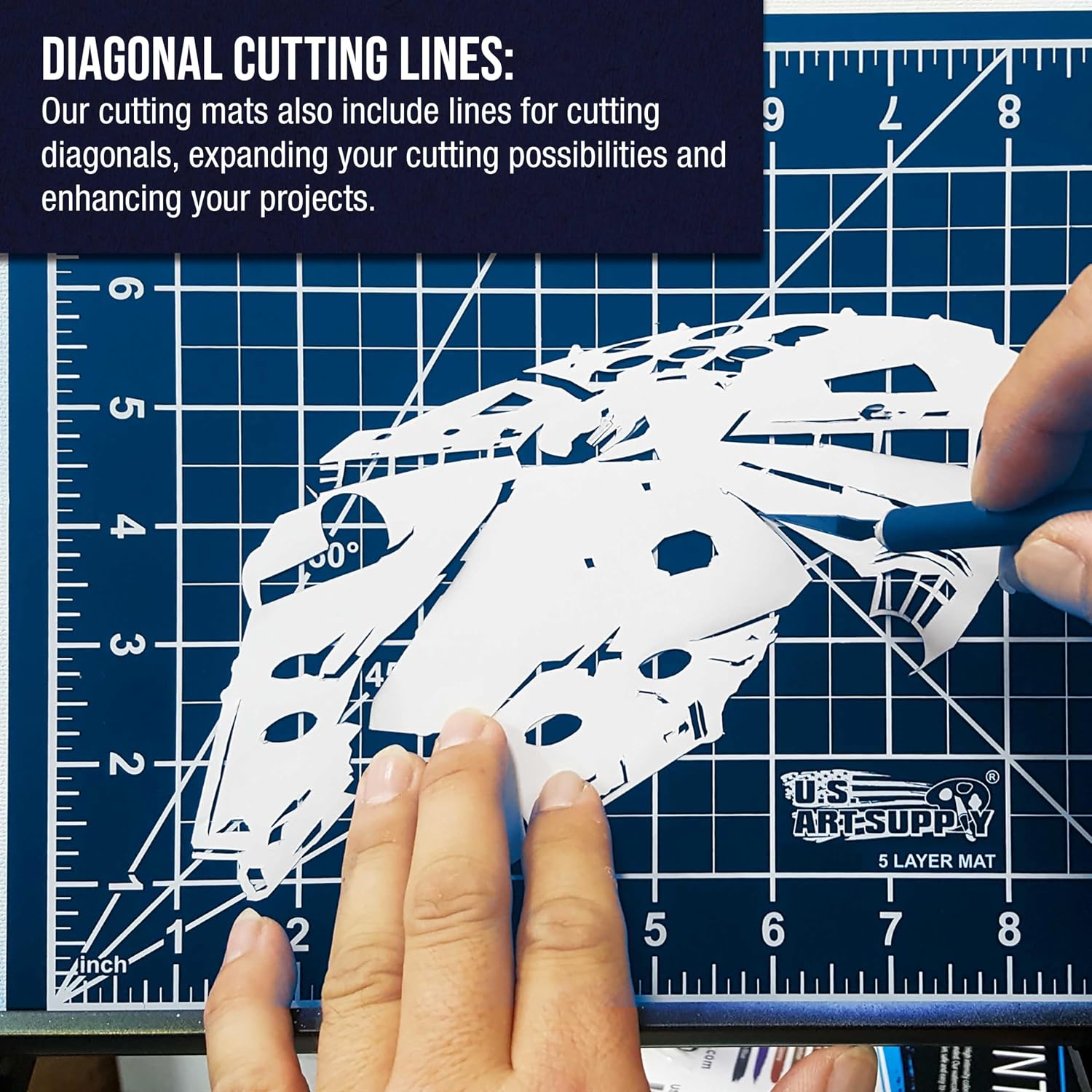 U.S. Art Supply 40" x 60" Self-Healing Cutting Mat 5-Ply - Double-Sided Green/Black Craft Mat, Non-Slip Cutting Mats for Crafts, Sewing, Quilting, Scrapbooking | Double-Sided Green/Black Craft Mat, Non-Slip Cutting Mats for Crafts, Sewing, Quilting, Scra…