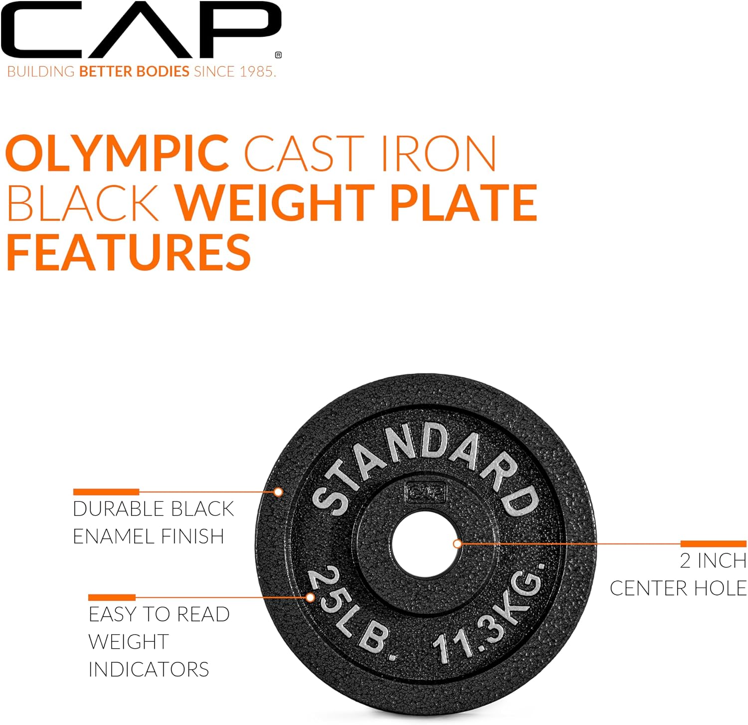 CAP Barbell 2-Inch Olympic Weight Plate | Multiple Options