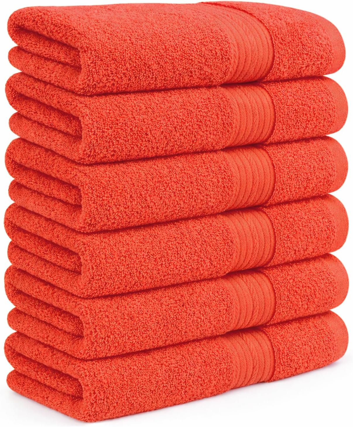 Ample Decor 100% Cotton Hand Towels 18x28 Inches, 600 GSM, Soft & Absorbent, Set of 12, Purple
