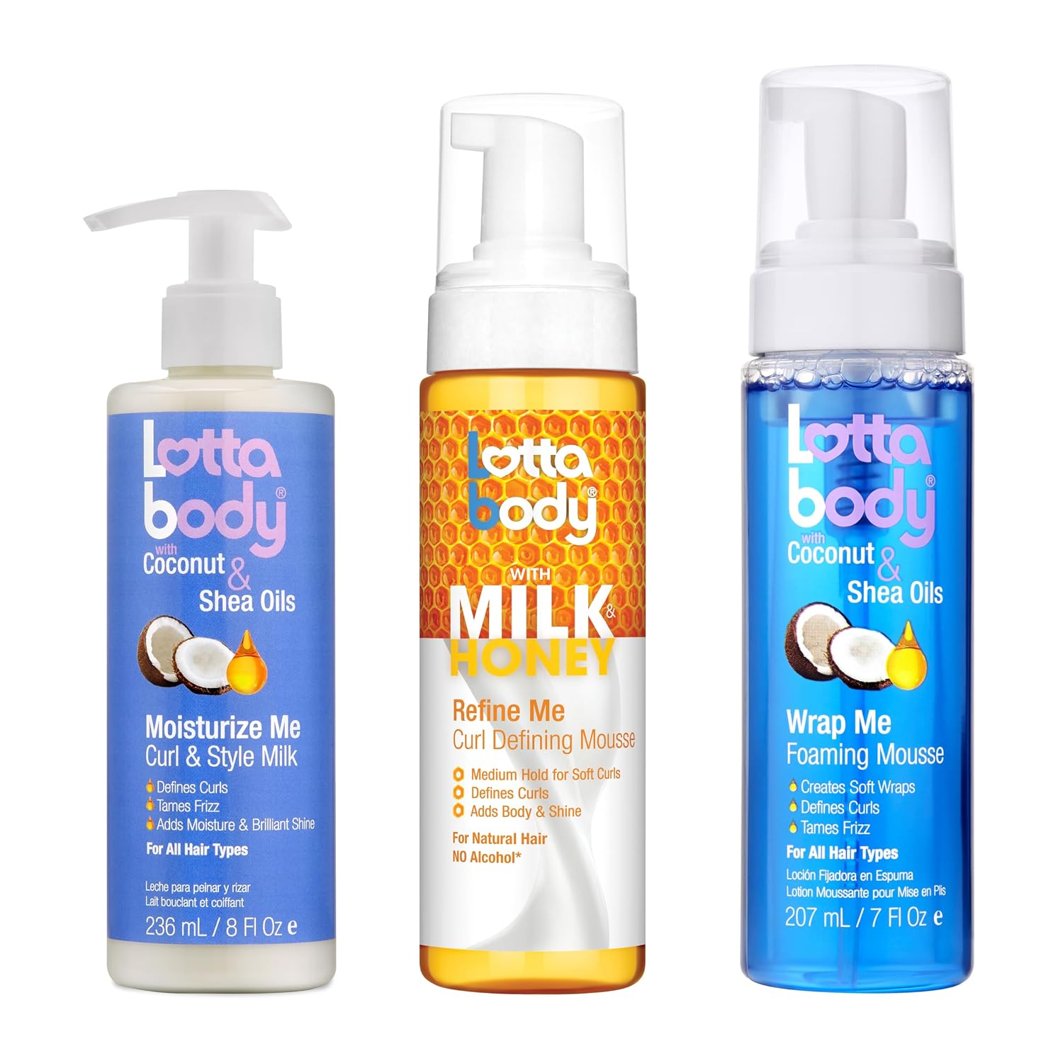 Lottabody Moisturize Me Curl and Style Milk with Coconut & Shea Oils