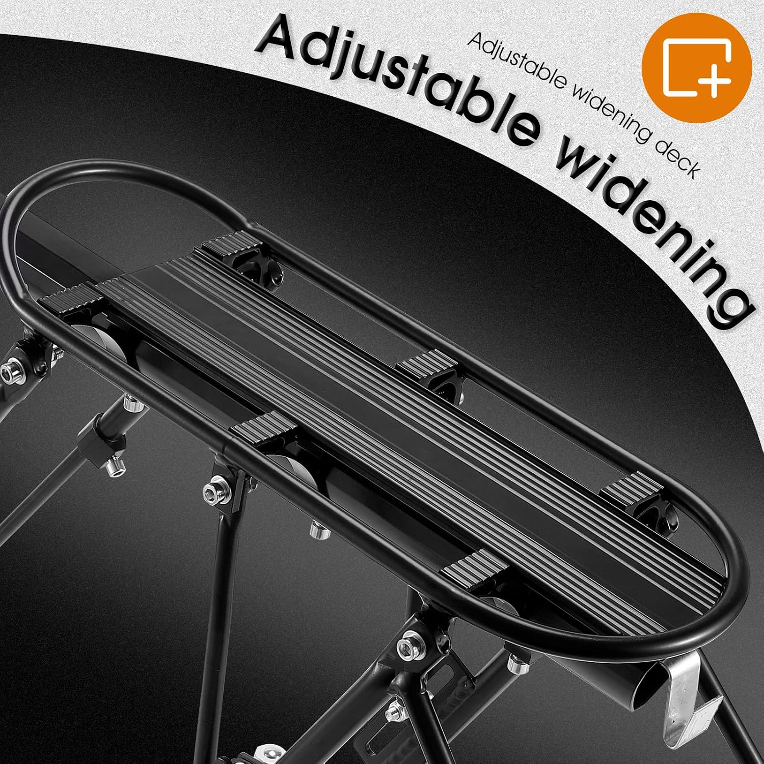 West Biking 220LB Solid Bearing Universal Adjustable Bike Cargo Rack Stand |  220LB high load-bearing capacity, quick disassembly design, universal for bicycles, suitable for Ebike