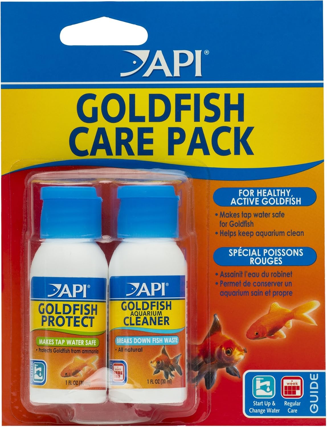 API GOLDFISH CARE PACK Aquarium Water Conditioner 1.25-Ounce Bottle