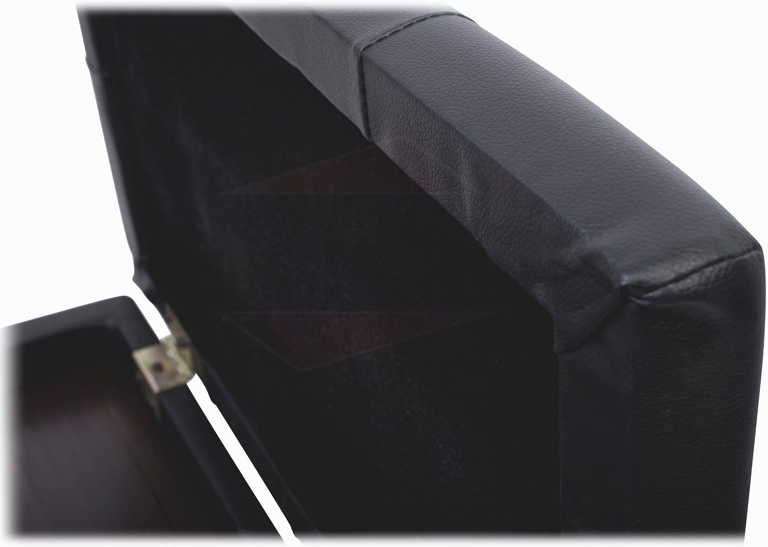 Griffin Adjustable Piano Bench (ErgonomicPRO-X Series) – Black Solid Wood Frame, PU Leather Cushion