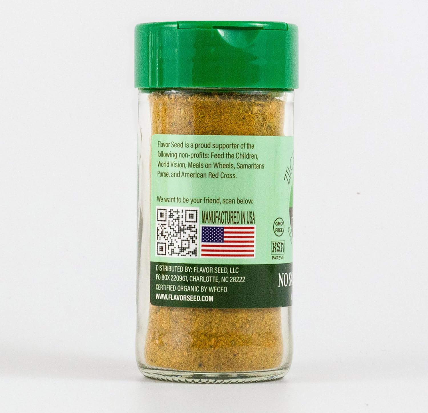 Organic No Salt Seasoning - Zilch Nada None by Flavor Seed, Salt Substitute for Cooking with Herbs & Spices, All Purpose Seasoning for Meat