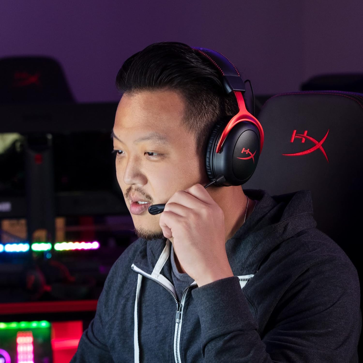 HyperX Cloud II Gaming Headset - 7.1 Surround Sound - Memory Foam Ear Pads - Durable Aluminum Frame - Multi Platform Headset - Works with PC, PS4, PS4 PRO, Xbox One, Xbox One S - Red (KHX-HSCP-RD) | 7.1 Surround Sound, Memory Foam Ear Pads, Durable Alumi…