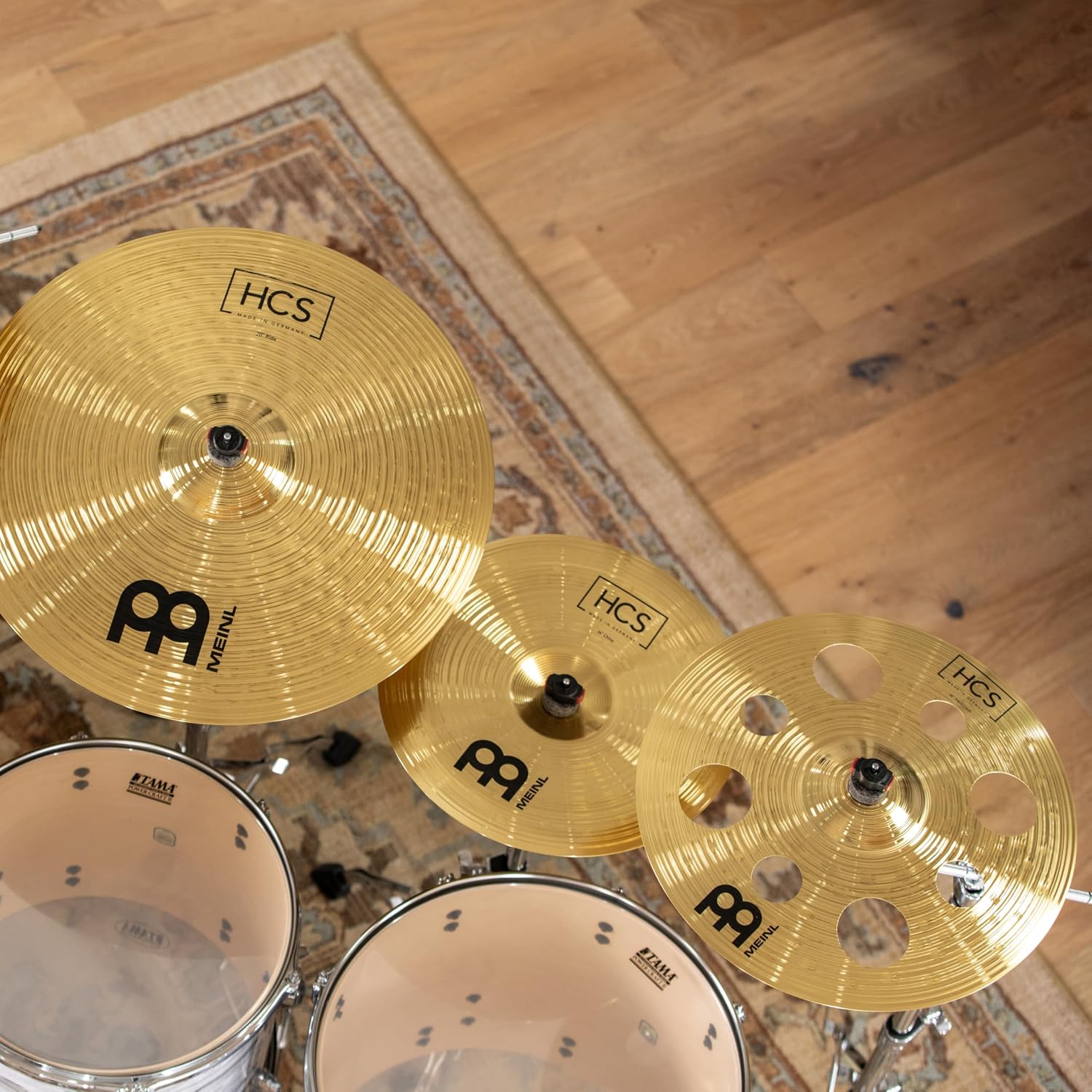 Meinl Cymbals HCS Box Set Cymbals for Drums — MADE IN GERMANY | Hihats, Ride, Crashes, Trash Crash, China, Splash, Bell — Durable Brass Alloy