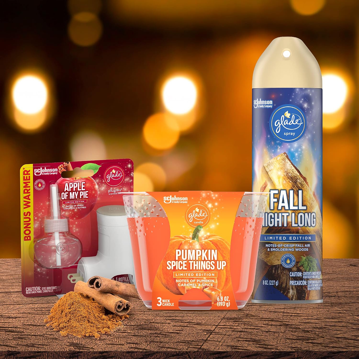 Glade Air Freshener, Room Spray, Fall Night Long, 8 Oz