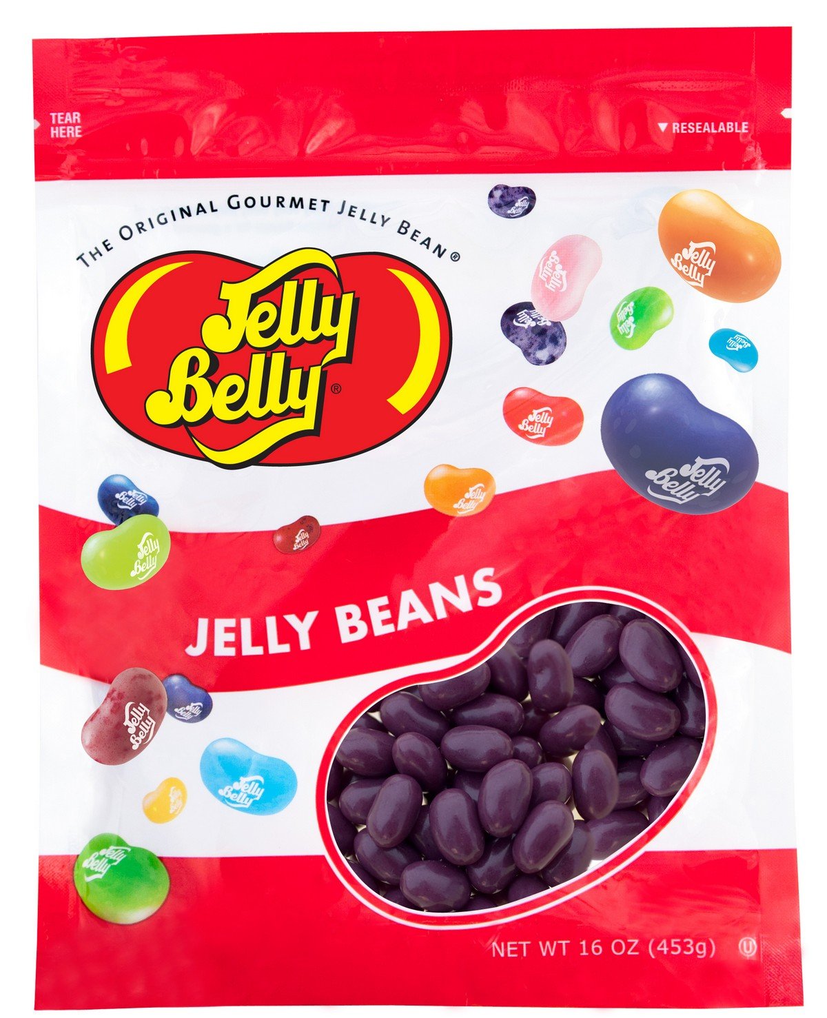 Jelly Belly Grape Crush Jelly Beans - 1 Pound (16 Ounces) Resealable Bag - Genuine, Official, Straight from the Source