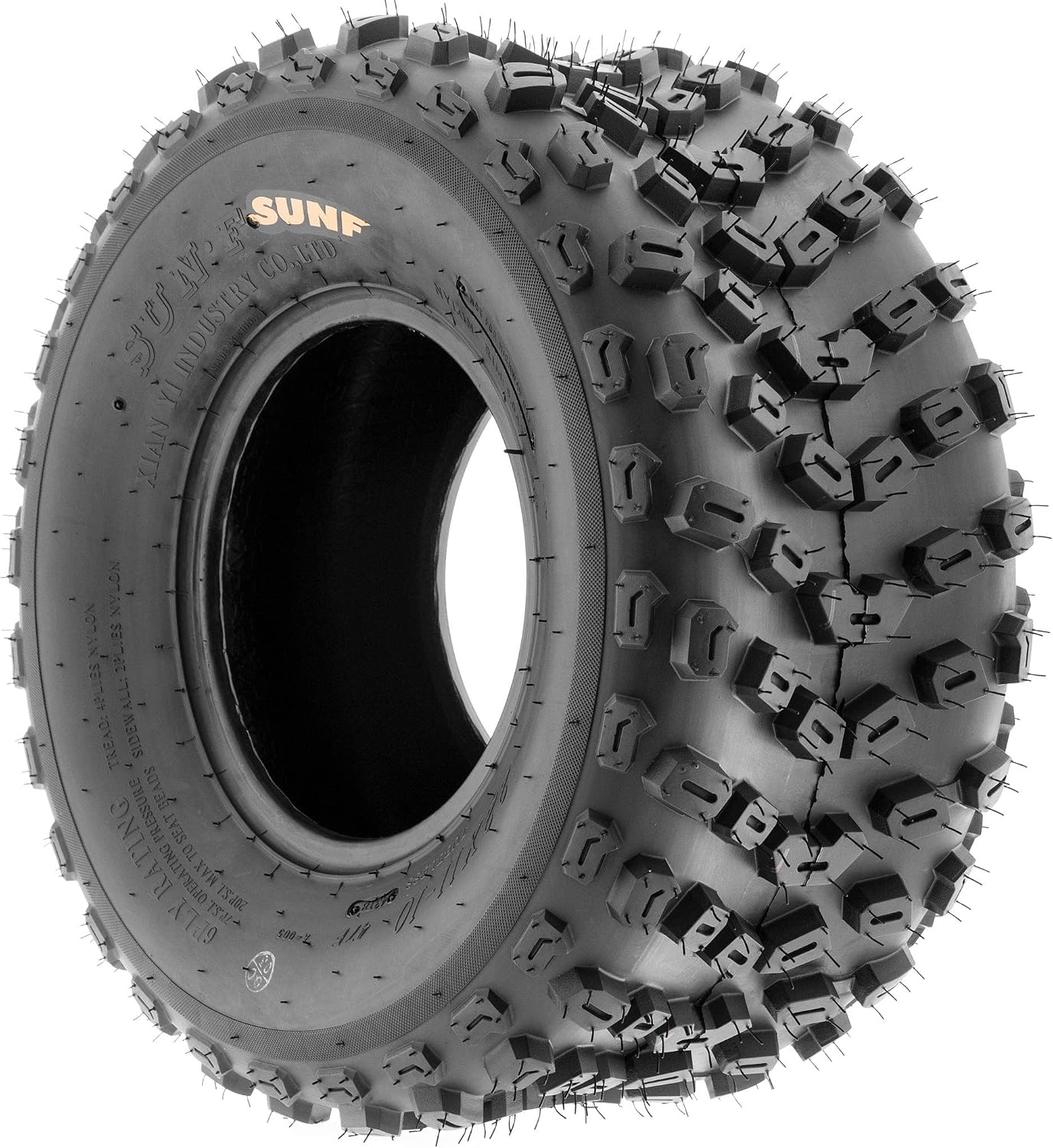 SunF 22x11-10 ATV UTV Tire 22x11x10 Dimple Knobby 6 PR A005 - PAIR of 2