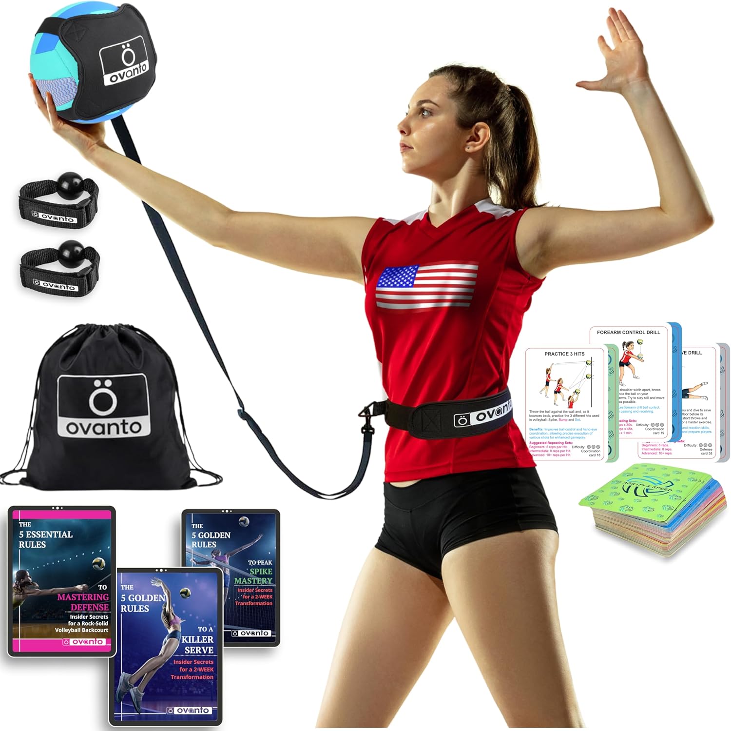 OVANTO Volleyball Training Equipment Kit