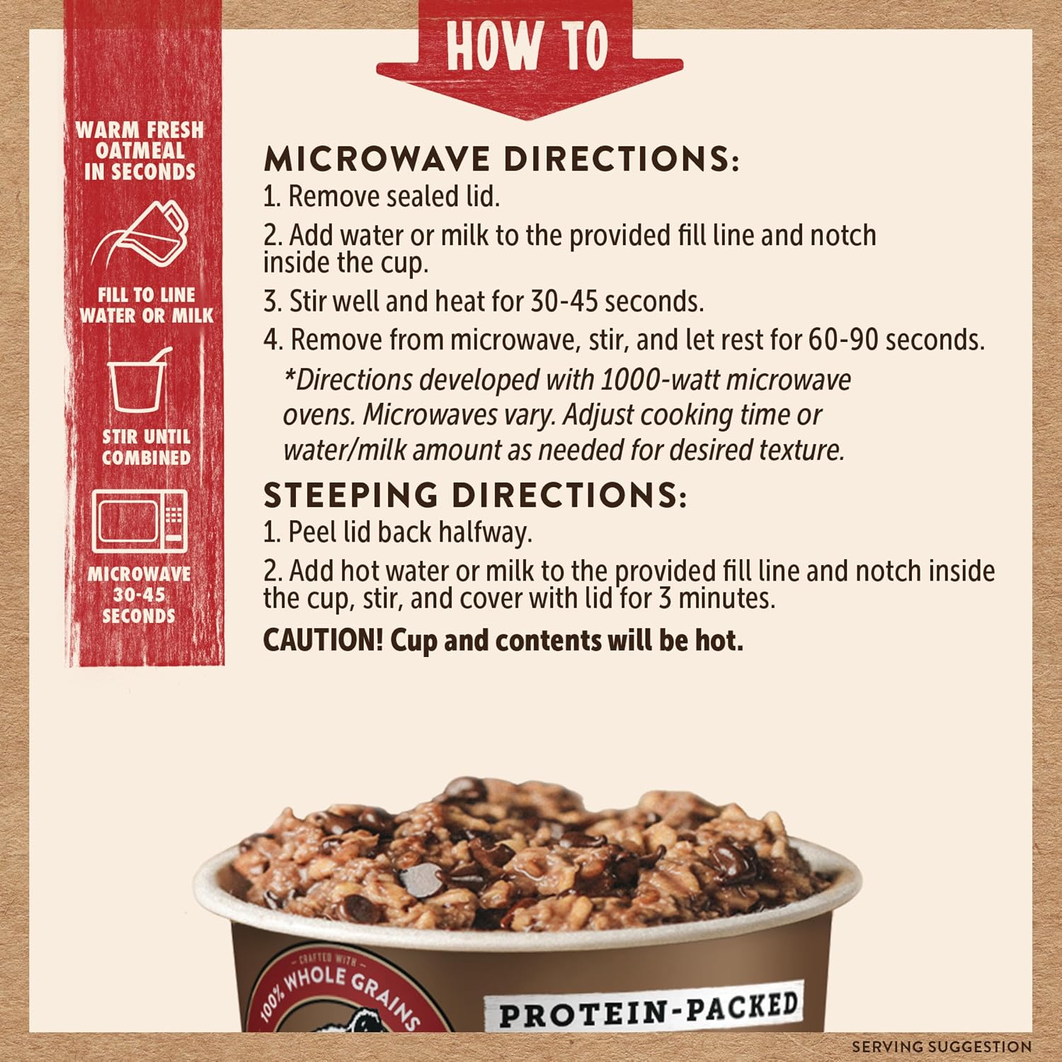 Kodiak Cakes Instant Protein Maple & Brown Sugar Oatmeal in a Cup, 2.12oz (Pack of 12)
