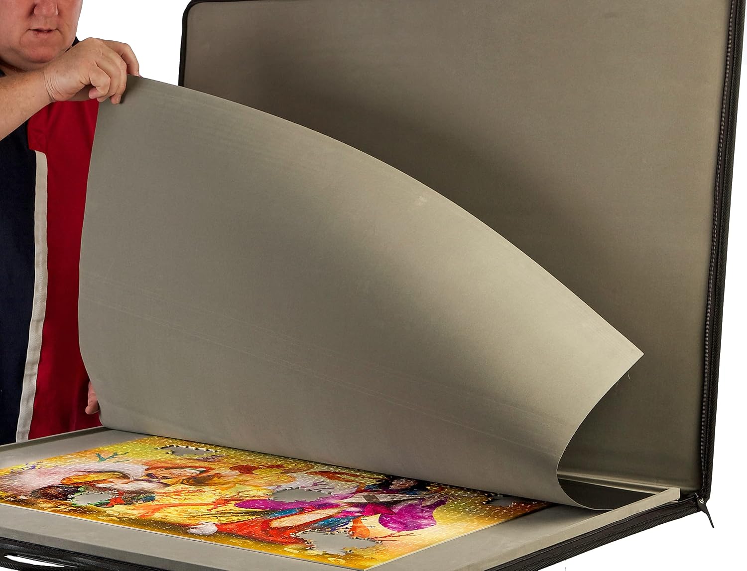 jigthings – Jigsort 1500 – Jigsaw Puzzle Board with Carry Case for Puzzles up to 35.5" x 25.5". Saves and Stores Most 1500 Piece Puzzles