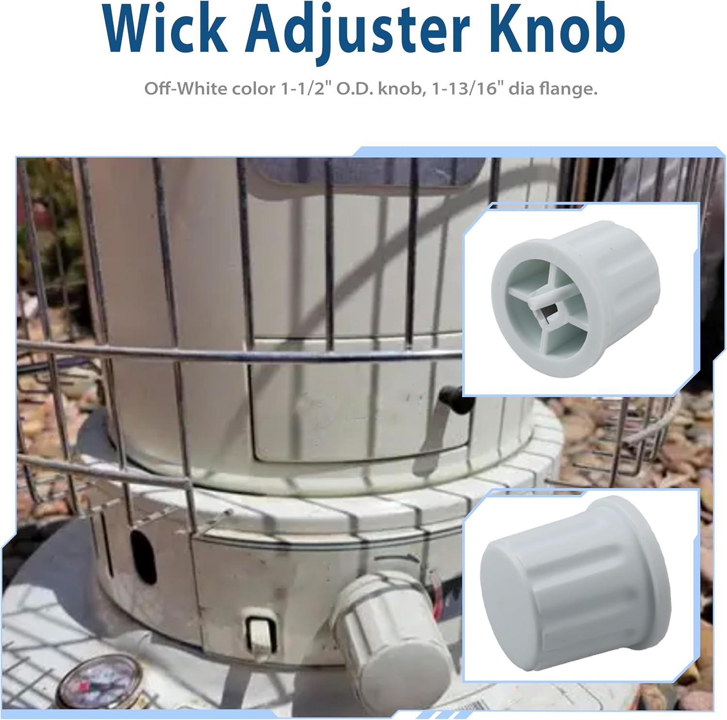 Replacement Kerosene Heater Wick Adjuster Knob WS-CV14 08-1724 fits DuraHeat Dyna-Glo RMC-95C Kero-World KW-24 08-1724