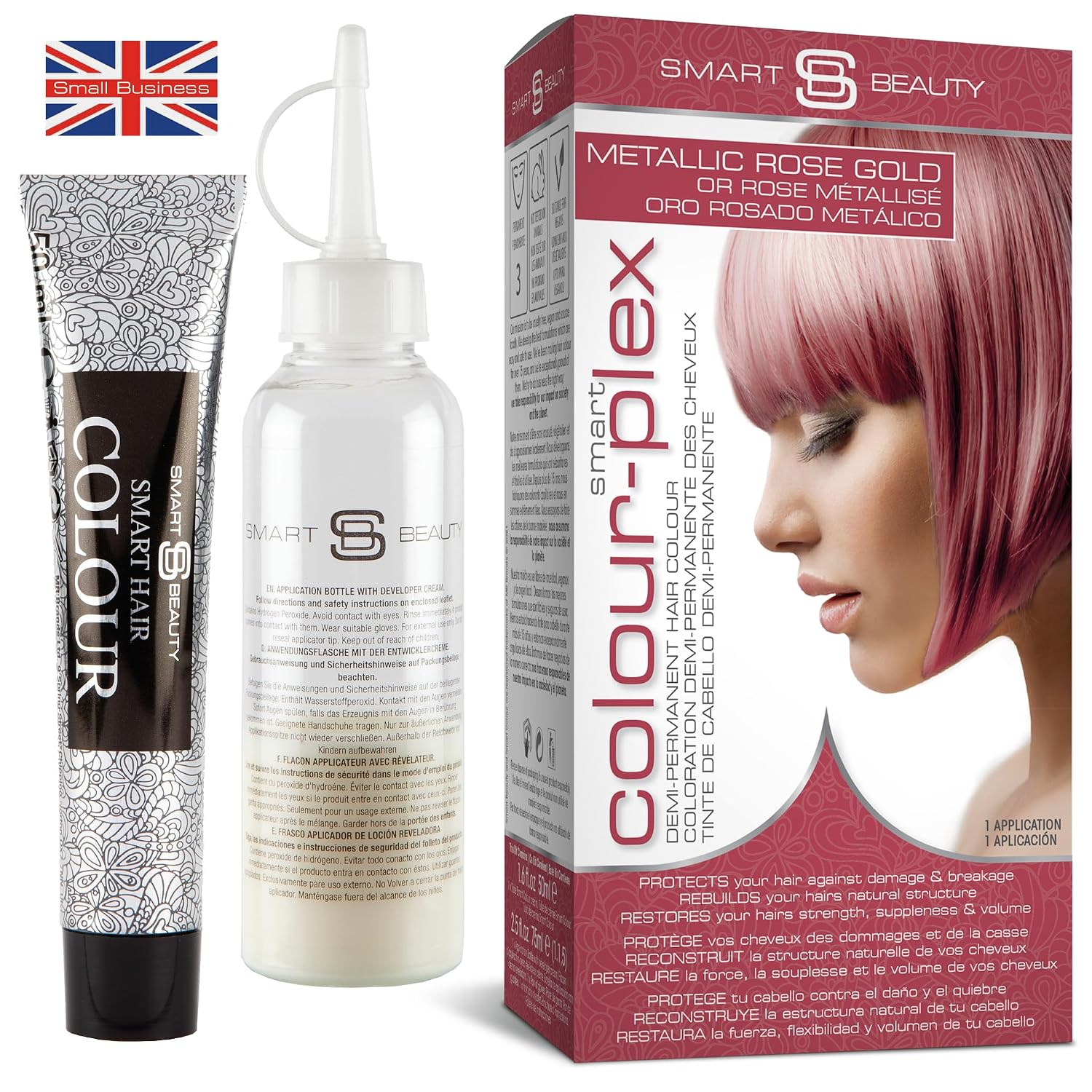 Smart Beauty Blonde Bleach-It, The Ultimate Lightener for Dark Hair, Perfect for Highlighting and Vibrant Pastel Colour, Hair Bleach Kit, Vegan & Cruelty Free