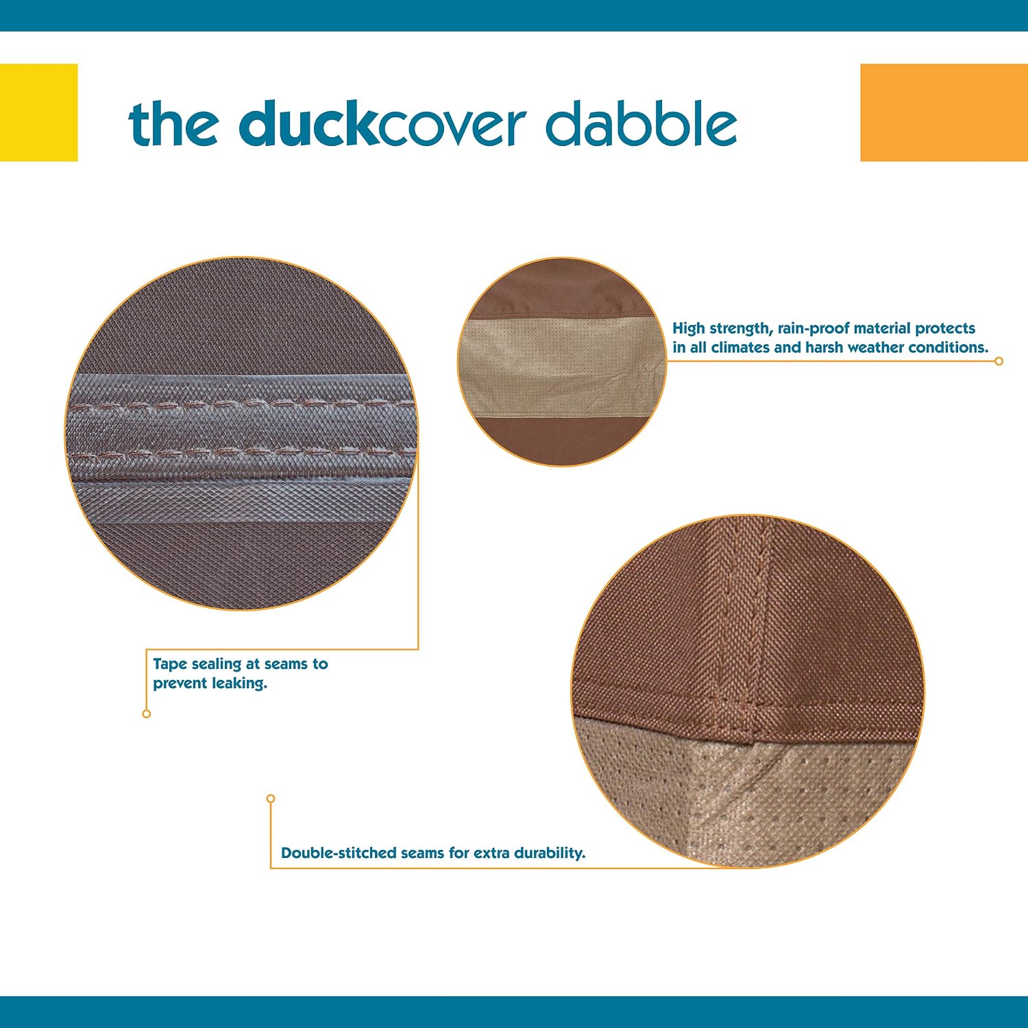 DUCKCOVERS Ultimate Waterproof 36 Inch Patio Chair Cover, Outdoor Chair Covers