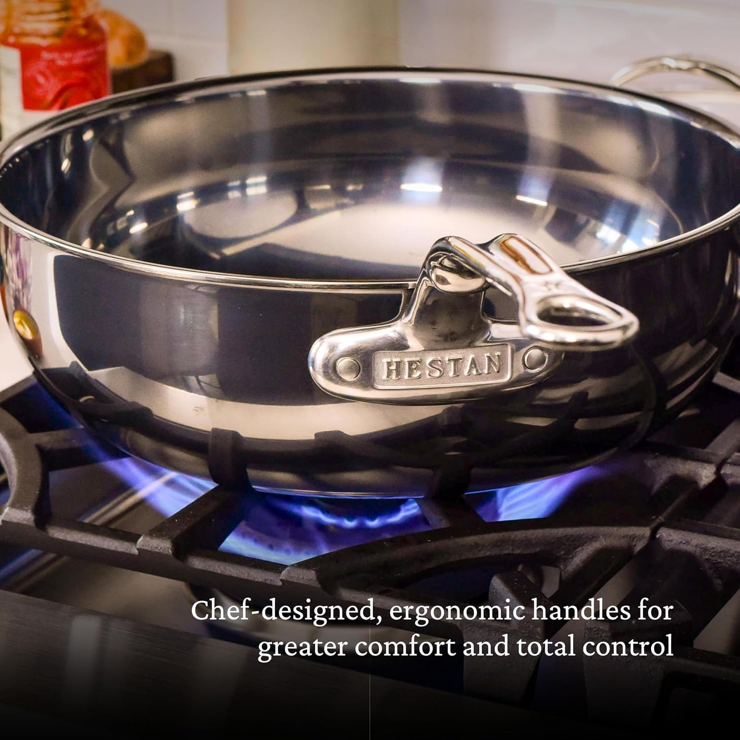 Hestan - NanoBond Collection - Titanium All-In-One Pan, Induction Cooktop Compatible, 3.5 Quart