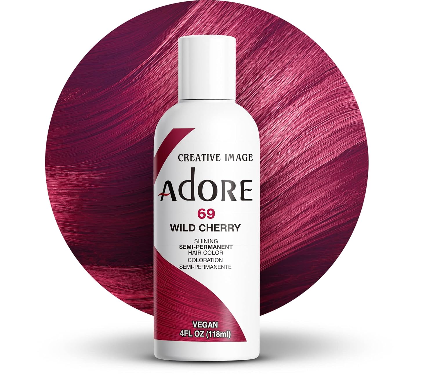 Adore Semi Permanent Hair Color, 107 Mocha, 4 Fl Oz | Vegan & Cruelty-Free Brown Hair Dye | No Ammonia, No Peroxide, No Alcohol