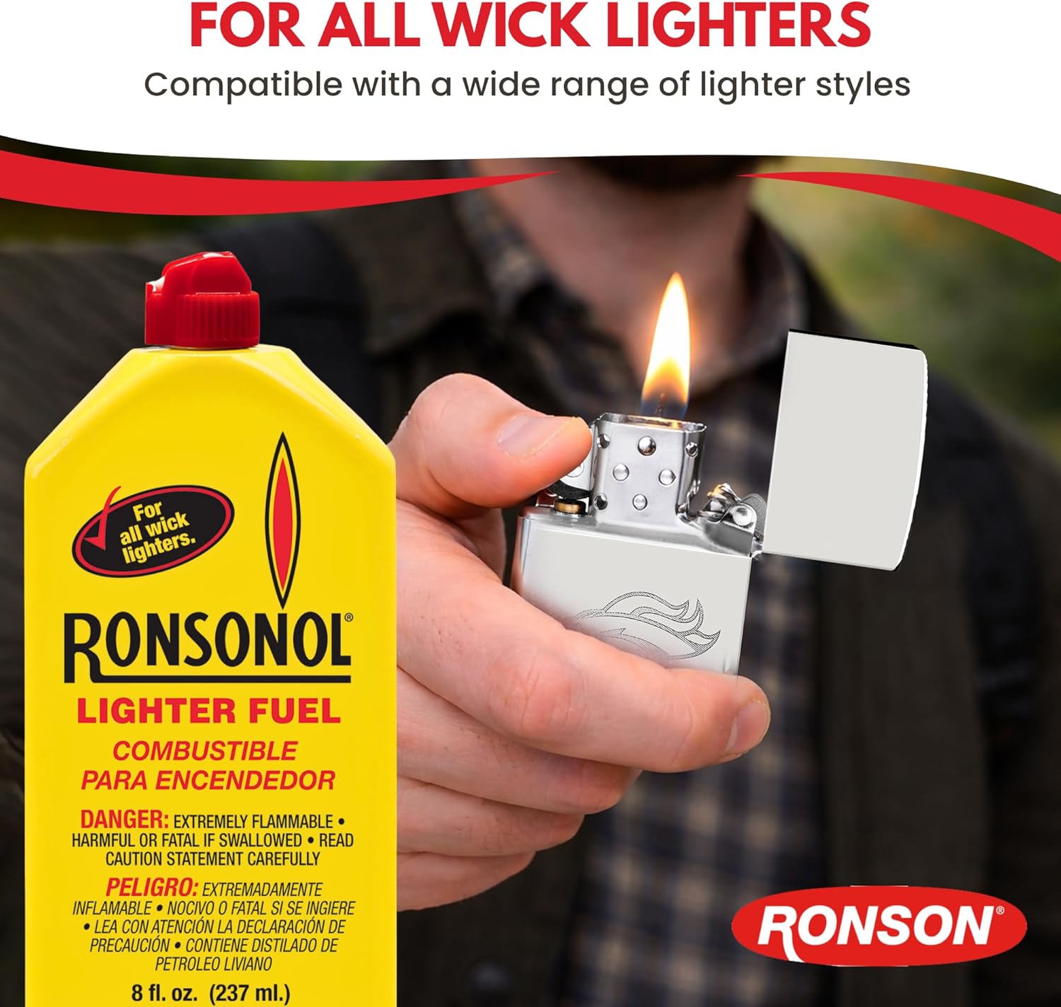 Ronson 12 Ounce Ronson Lighter Fuel - Pack of 2