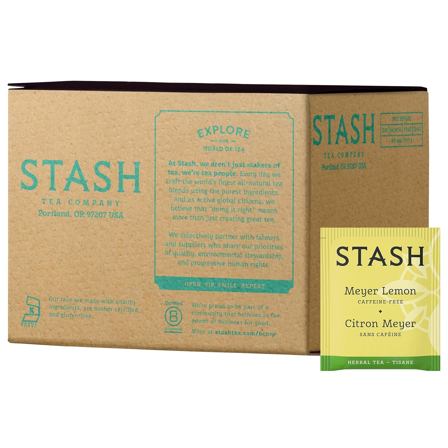 Stash Tea Premium Green Tea, Box of 100 Tea Bags