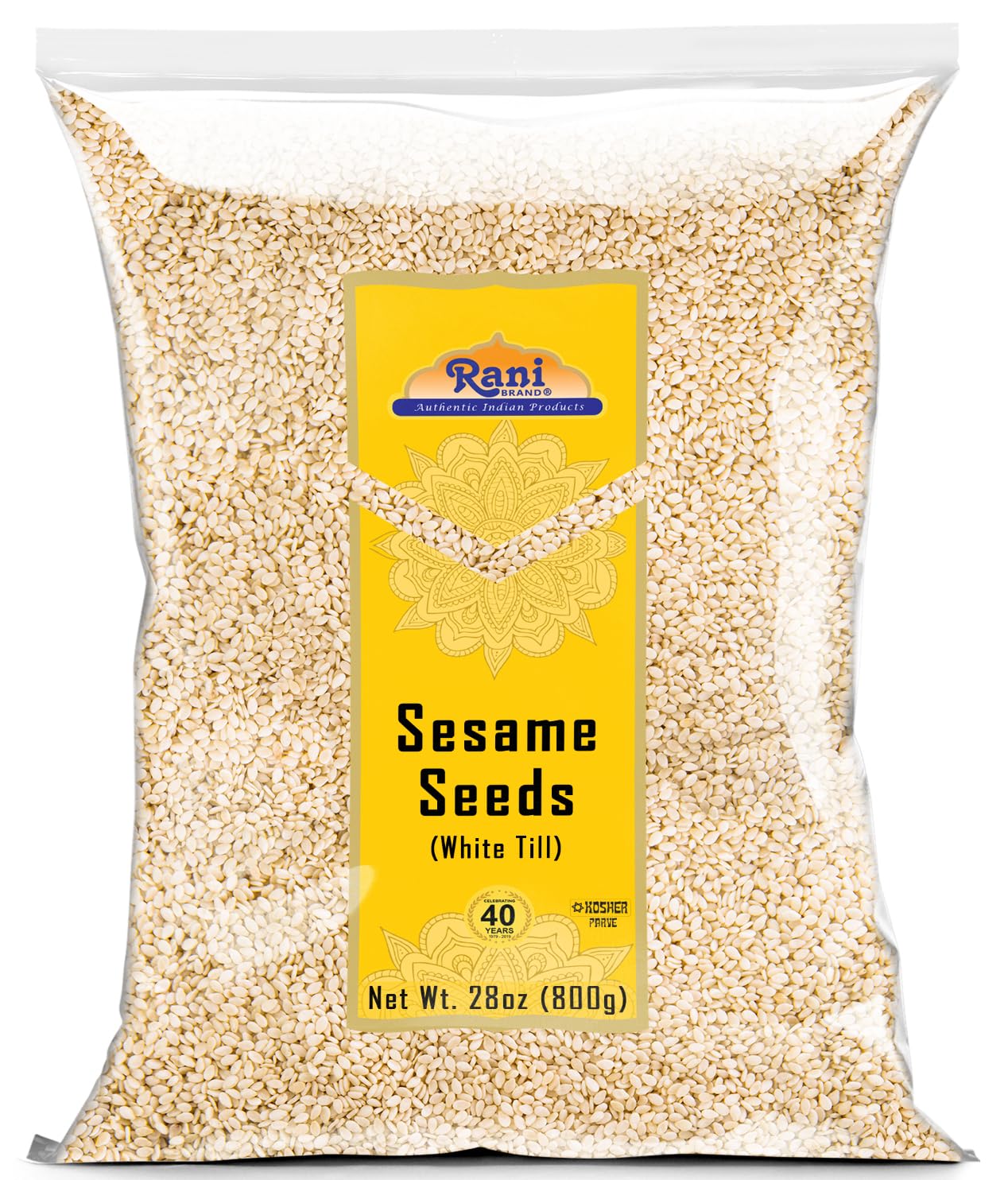 Rani Sesame Seeds Whole Brown, Raw (Till) 28oz (800gm) ~ All Natural | Gluten Friendly | NON-GMO | Vegan | Indian Origin
