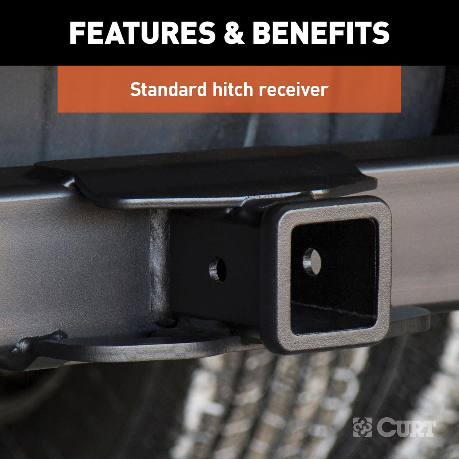 CURT 15703 Commercial Duty Class 5 Hitch for Silverado and Sierra HD | Fits 2001 to 2010 Silverado/Sierra 2500 HD and Select 3500 Models