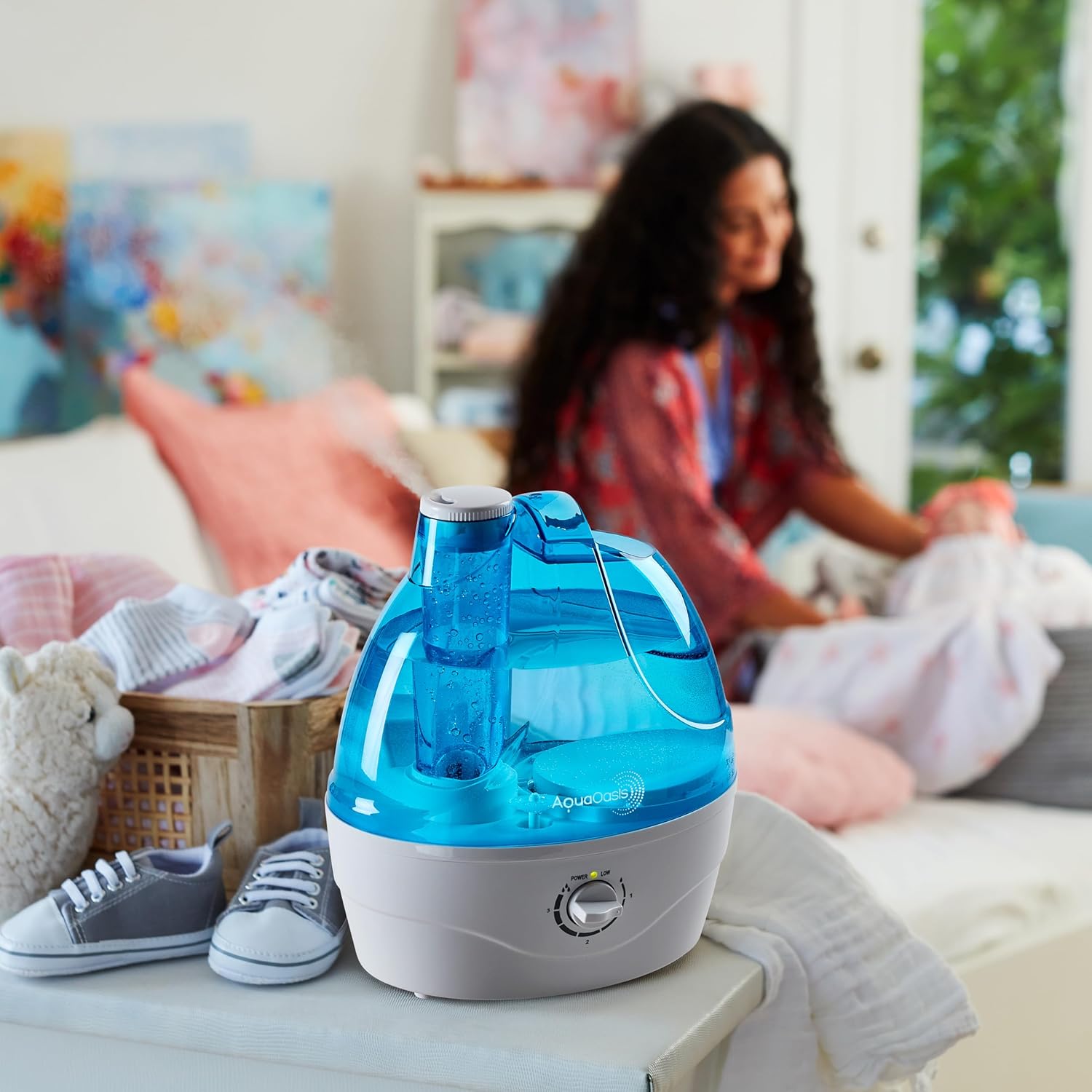 AquaOasis Cool Mist Humidifier 2.2L for Bedroom & Nursery