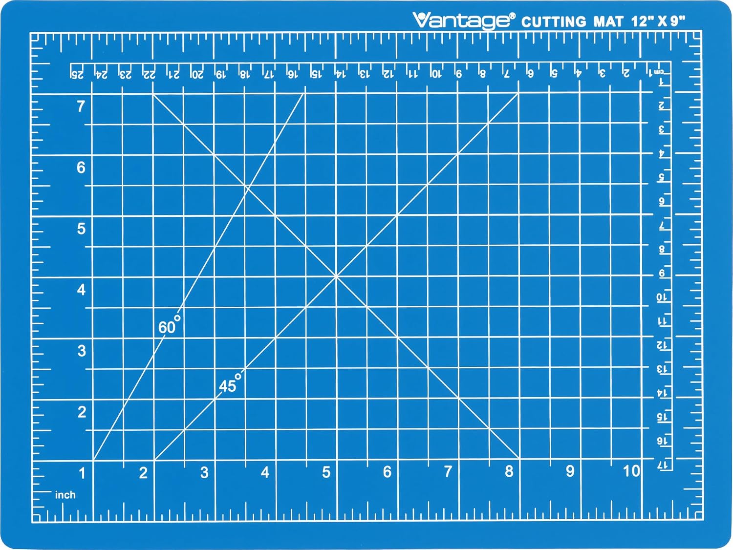 Dahle Vantage 10673 Premium Self-Healing Cutting Mat, 24"x36", 1/2" Grid, 5 Layers for Max Healing, Perfect for Crafts & Sewing, Black