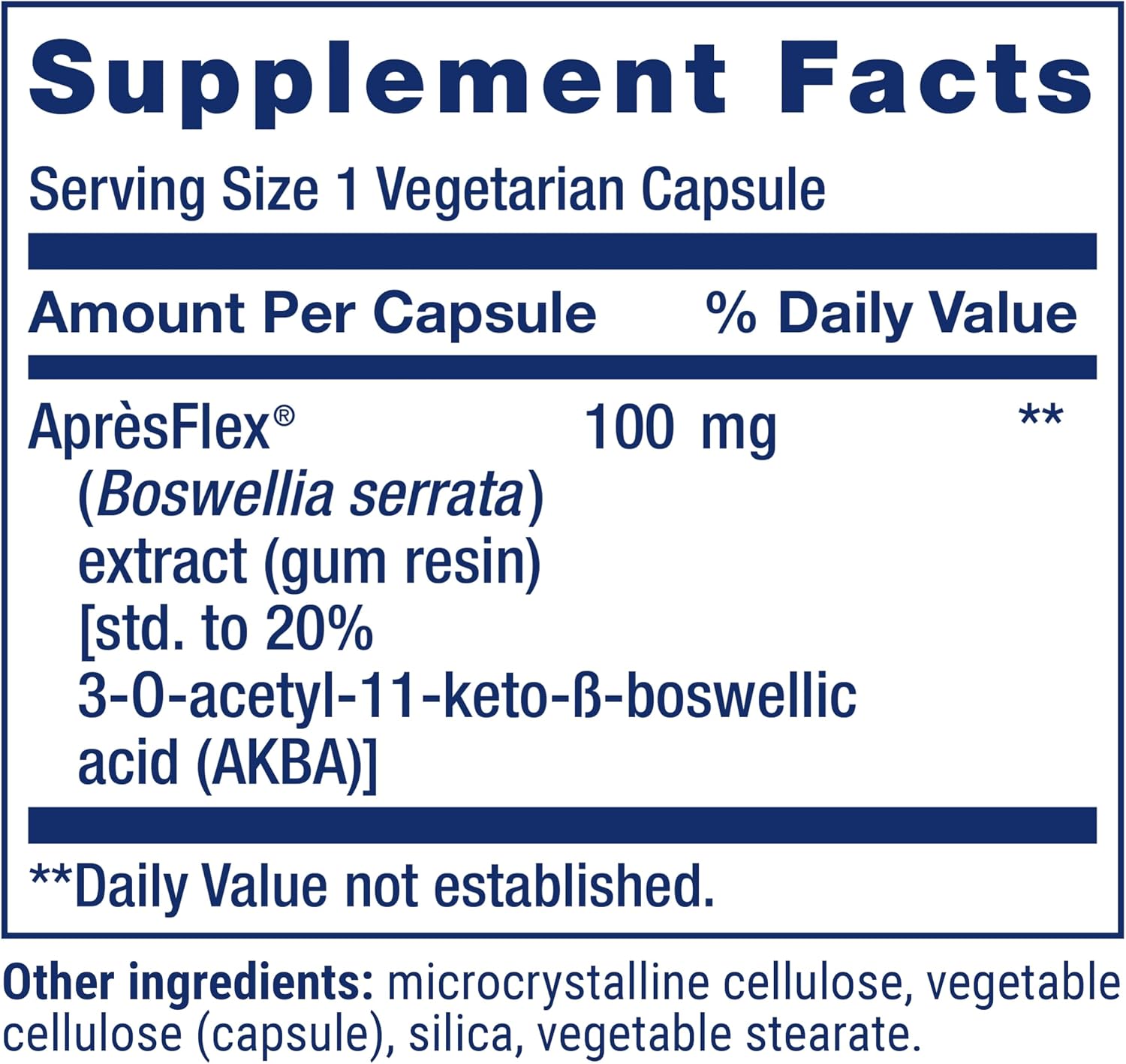 Life Extension 5-LOX Inhibitor with AprèsFlex®, 100 mg, standardized Boswellia serrata Extract, Promotes Joint, Cell & arterial Health, Gluten-Free