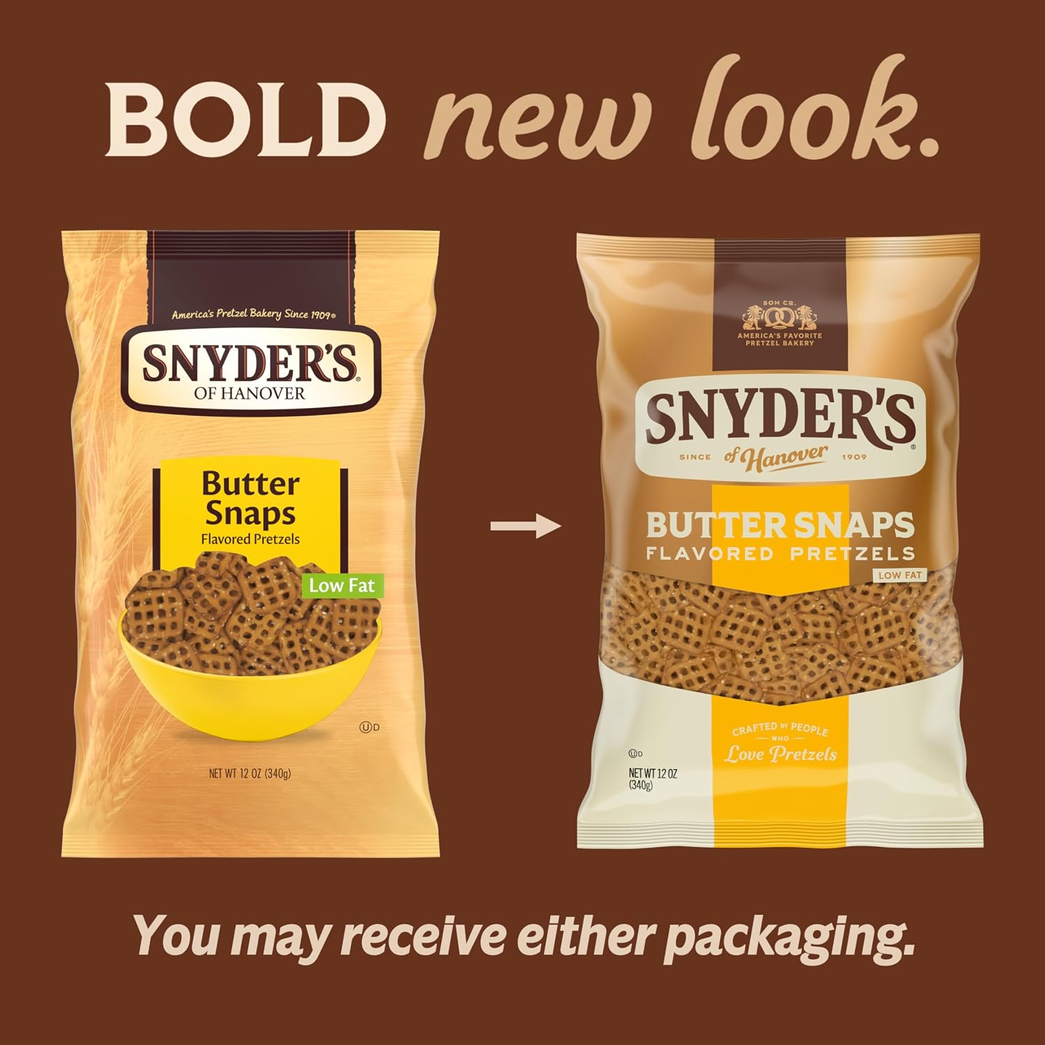 Snyder's of Hanover Snaps Pretzels, 16 Oz Bag