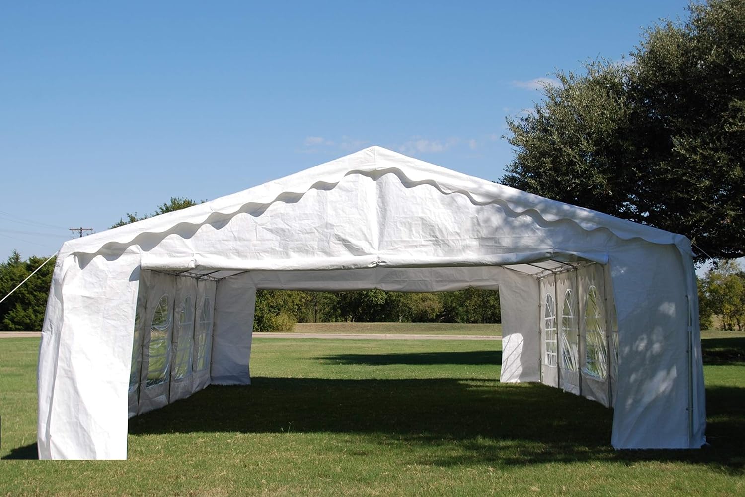 DELTA 26'x16' Budget PE Party Tent + (2) Long Bags + (1) Short Bag, Tents for Parties, Canopy Carpas para Fiestas,Wedding Event Tents for Outdoor Events (B Model)