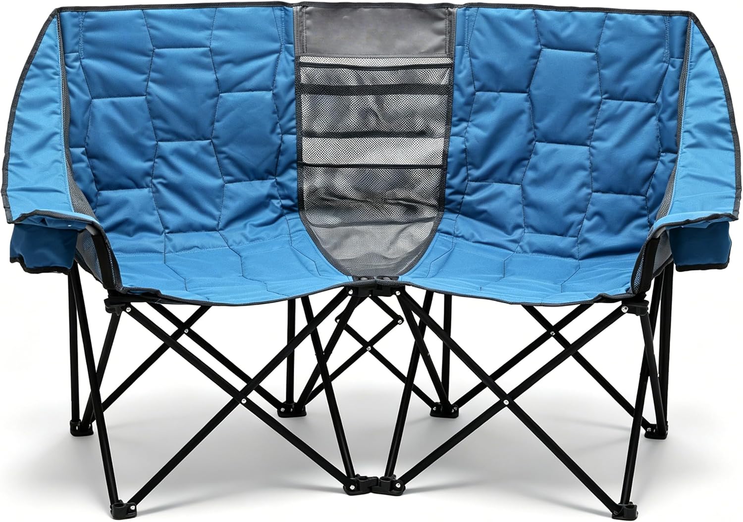 SUNNYFEEL Folding Double Camping Chair Oversized Loveseat for Adults