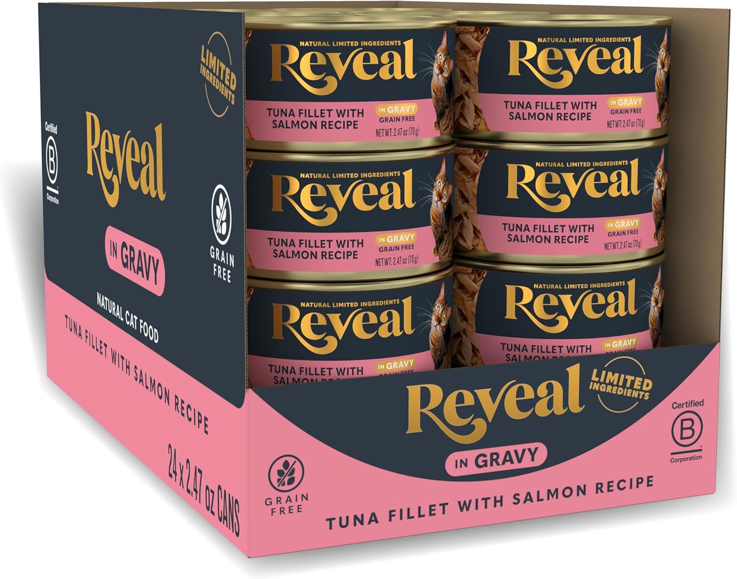 Reveal Tuna in Gravy Wet Cat Food 24-Pack 2.47 oz Cans