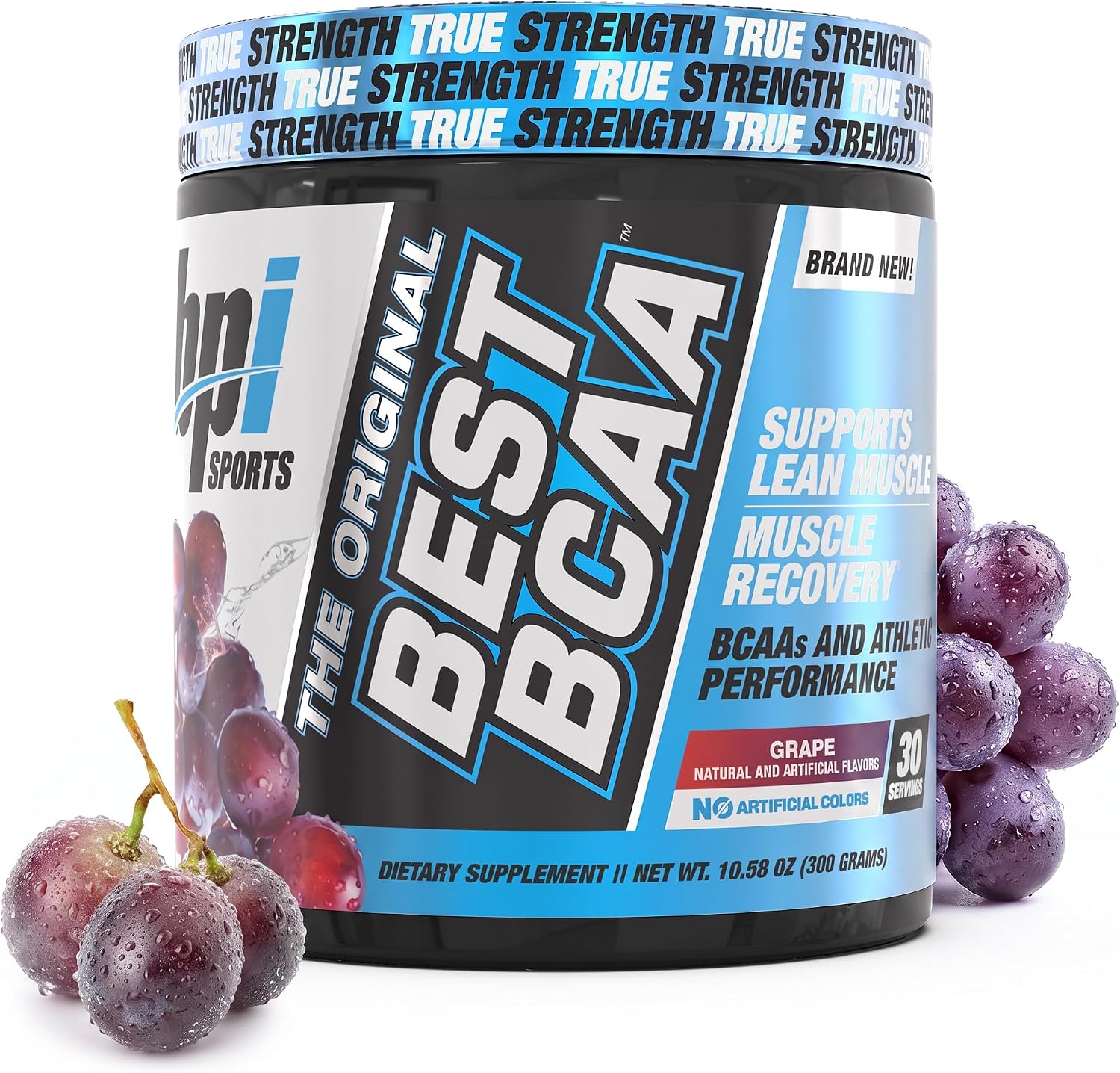 BPI Sports Best BCAA Powder – Muscle Recovery Support, Grape, 30 Servings