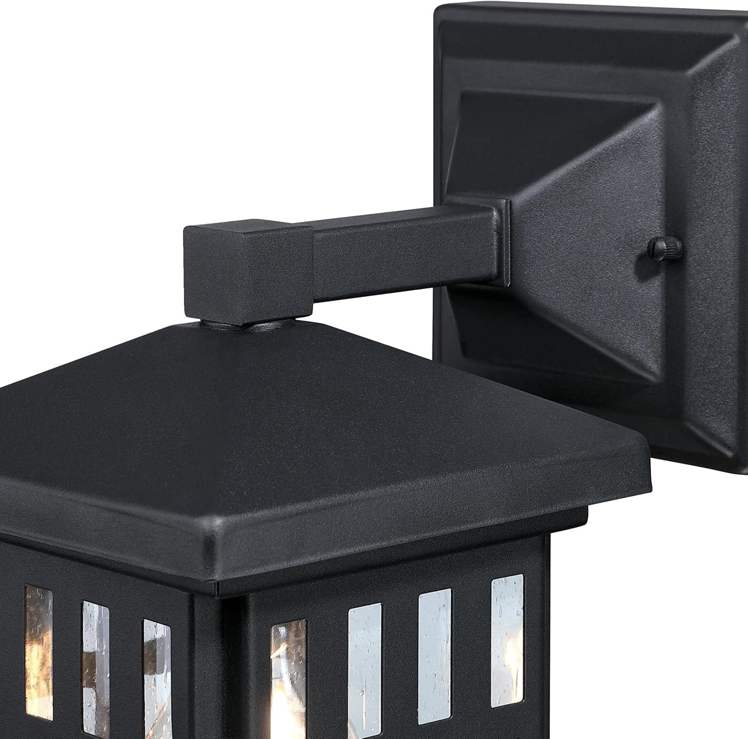 Westinghouse 6732800 Burnham One-Light Exterior Wall Lantern on Steel with Honey Art Glass, Oil Rubbed Bronze Finish, 1 Pack