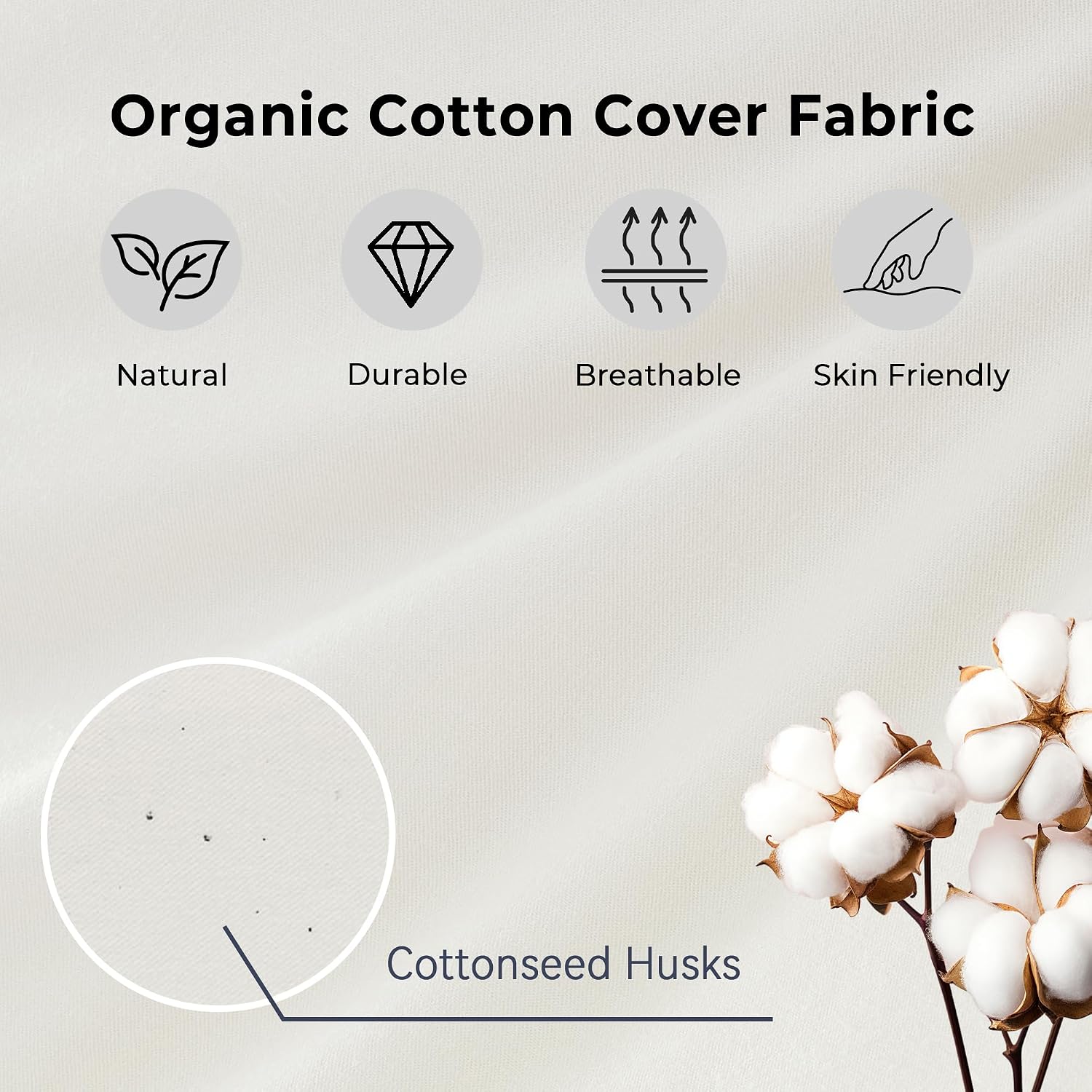 puredown® Goose Feathers and Down White Pillows with 100% Cotton Cover, Bed Sleeping Hotel Collection Pillows Set of 2, Standard Size