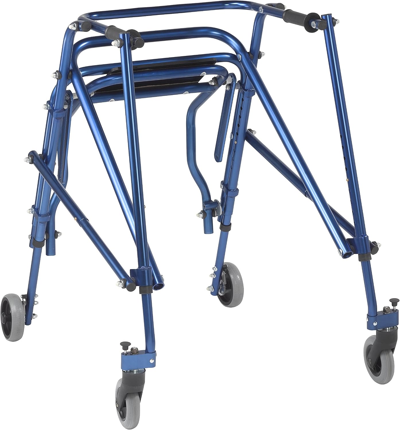 Inspired by Drive Nimbo 2G Posterior Walker with Seat, Wizard Purple, Small | Lightweight Posterior Walker with Padded Seat Lets Users Rest and Move Safely with Adjustable, Sturdy Support