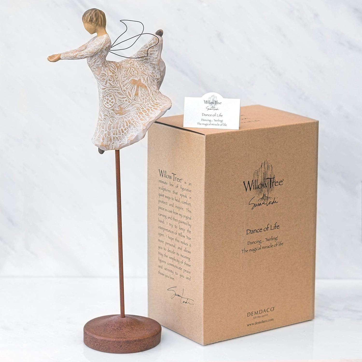 Willow Tree Ox and Goat, Sculpted Hand-Painted Nativity Figures, 2-Piece Set | Extends the Willow Tree Nativity Scene, Designed by Artist Susan Lordi, Heirloom Keepsake, Display on Shelf or Table