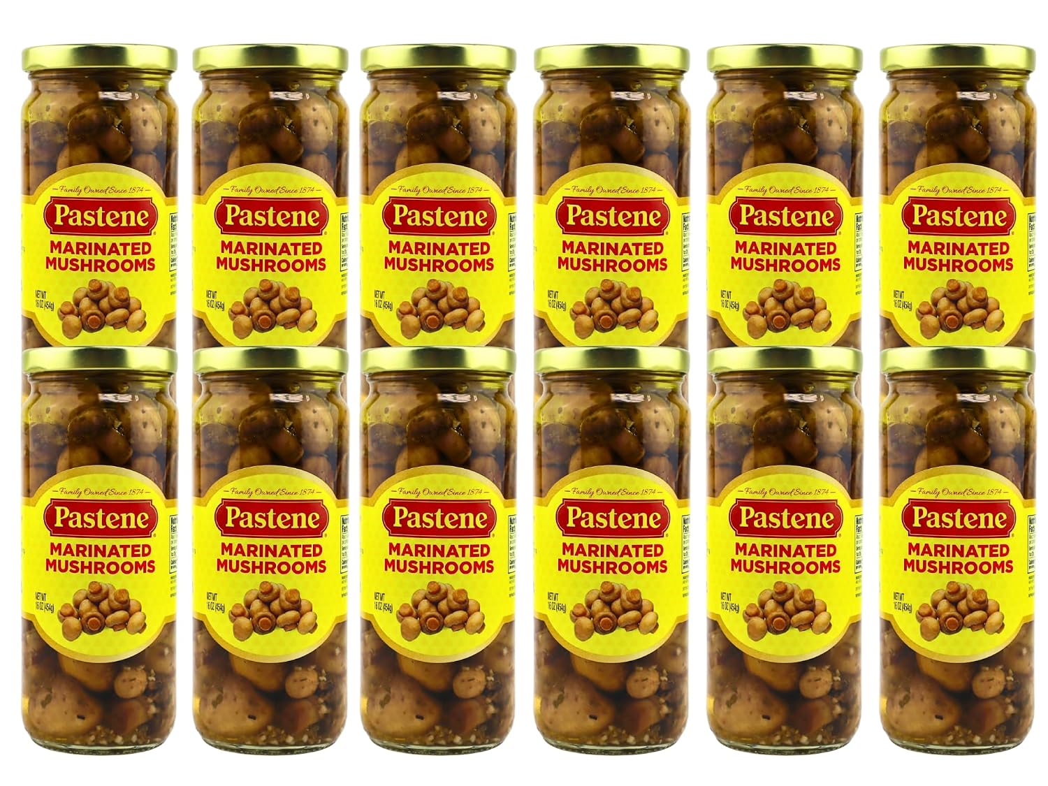 Pastene Marinated Mushrooms, 16 Ounce (1 Pack)