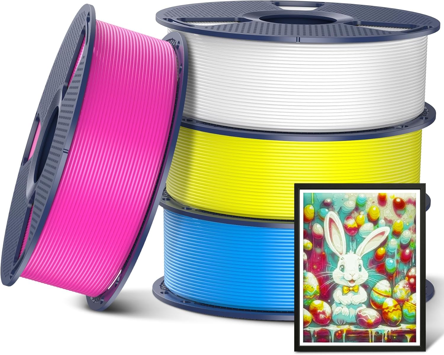SUNLU PLA Plus Filament 1.75mm White 1KG