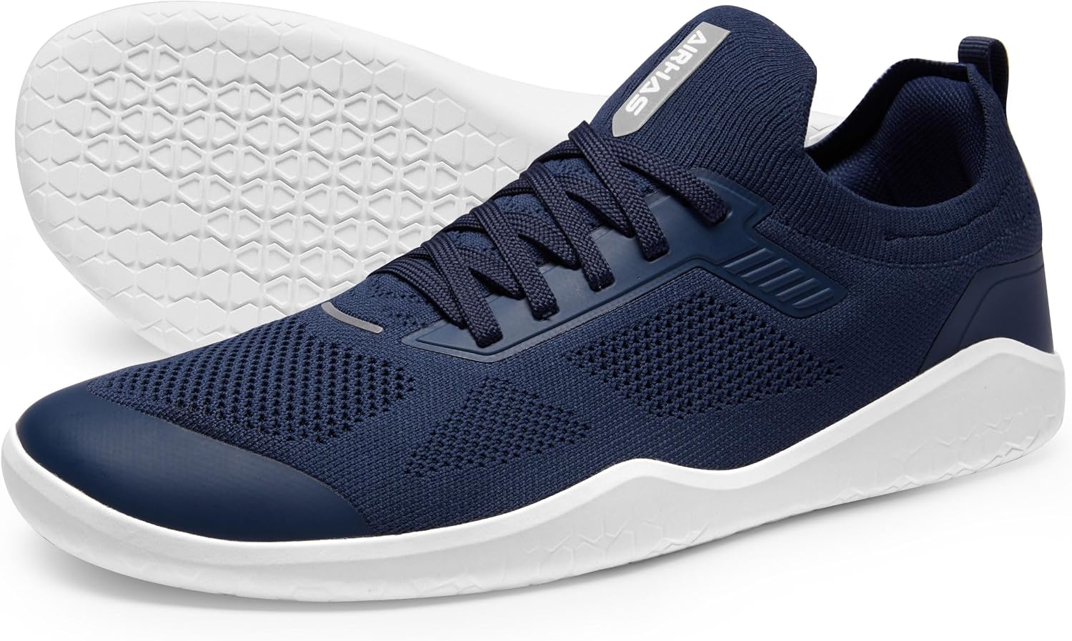 Men's Barefoot Shoes Zero Drop Minimalist Sneakers with Anatomical Toe Box | Breathable, Stretchy, Flat for Gym, Workout, Lifting, Training