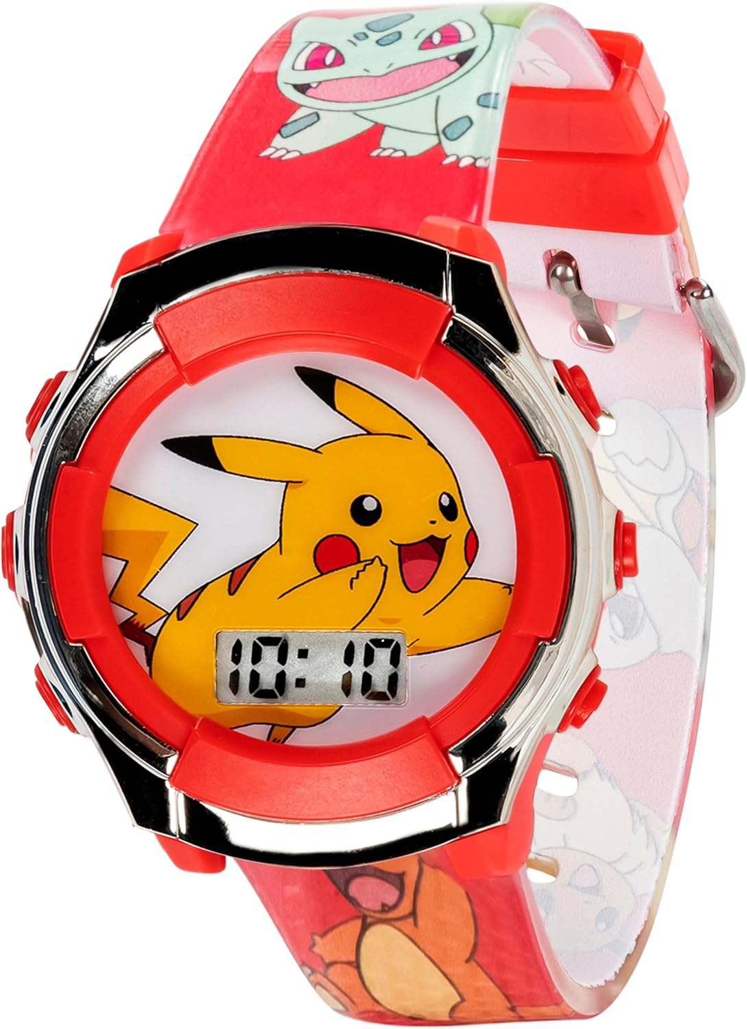 Accutime Kids Pokemon Digital LCD Quartz Watch for Boys, Girls, and Adults All Ages