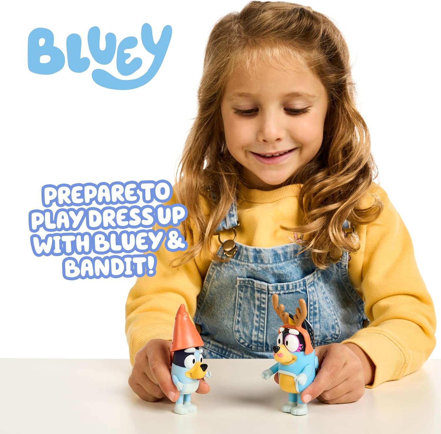 Bluey School Figurine Toys Pack of 4, Articulated Character Toys with Chloe, Rusty, and Calypso Figurines, Small Action Figures for Kids Ages 3+
