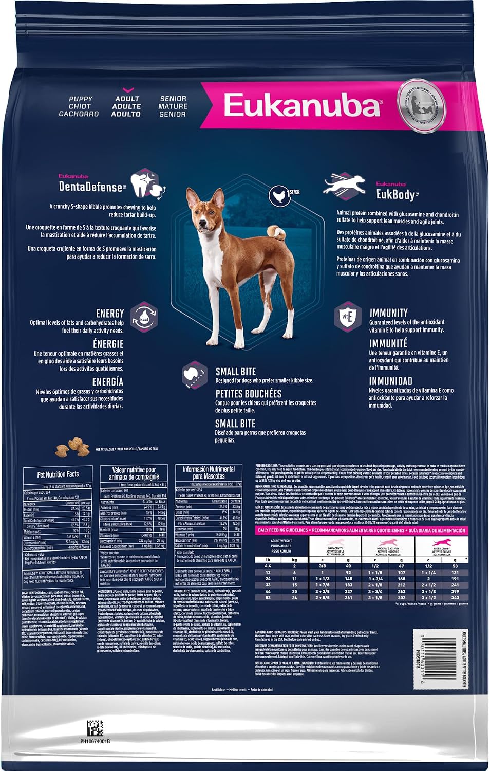 Eukanuba Adult Small Bites Dry Dog Food, 4.5 lb Bag