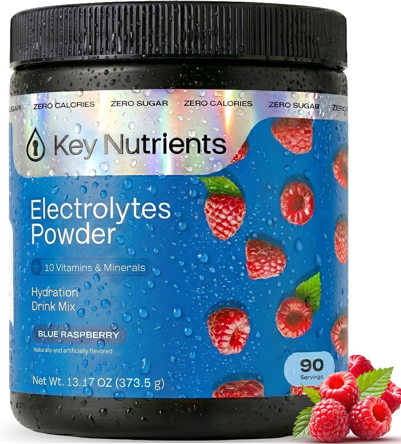 KEY NUTRIENTS Potassium Multivitamin Electrolytes Powder, Lemonade, 90 Serv | Multivitamin Electrolytes Powder, Refreshing Lemonade, Sugar Free, Sodium & Potassium Supplement, No Calories, Made in USA