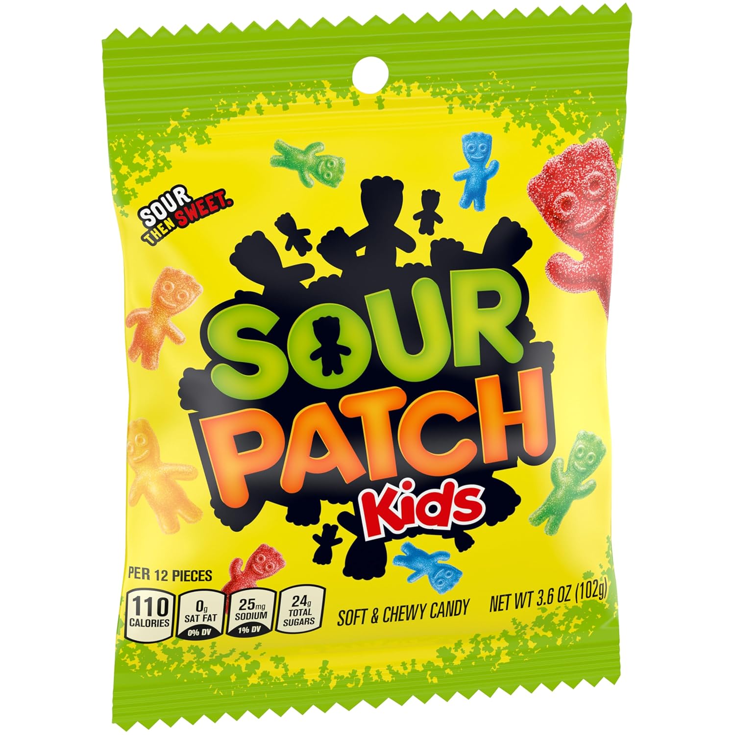 SOUR PATCH KIDS & SWEDISH FISH Soft & Chewy Gummy Candy Variety Pack, 15 ct